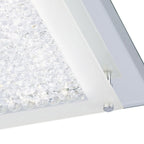 M4581 Cristal Flush Light 36cm Square 18W LED Polished Chrome / Cristal