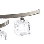 M2357SN Cuadrax Rectangular Semi Flush 6 Light G9 Satin Nickel