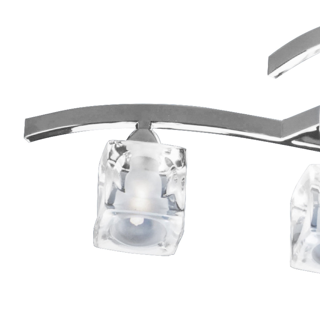 M2357SN TEL Cuadrax Rectangular Telescopic 6 Light G9 Satin Nickel
