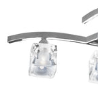 M2357SN TEL Cuadrax Rectangular Telescopic 6 Light G9 Satin Nickel
