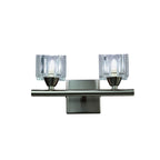 M2364SN Cuadrax Wall Lamp 2 Light G9 Satin Nickel