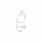 M2365SN Cuadrax Table Lamp 1 Light G9 Satin Nickel