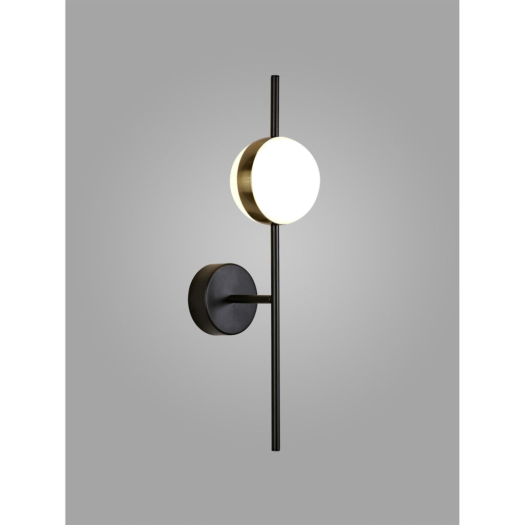 M7163 Cuba Wall Lamp 8W LED Gold/Black
