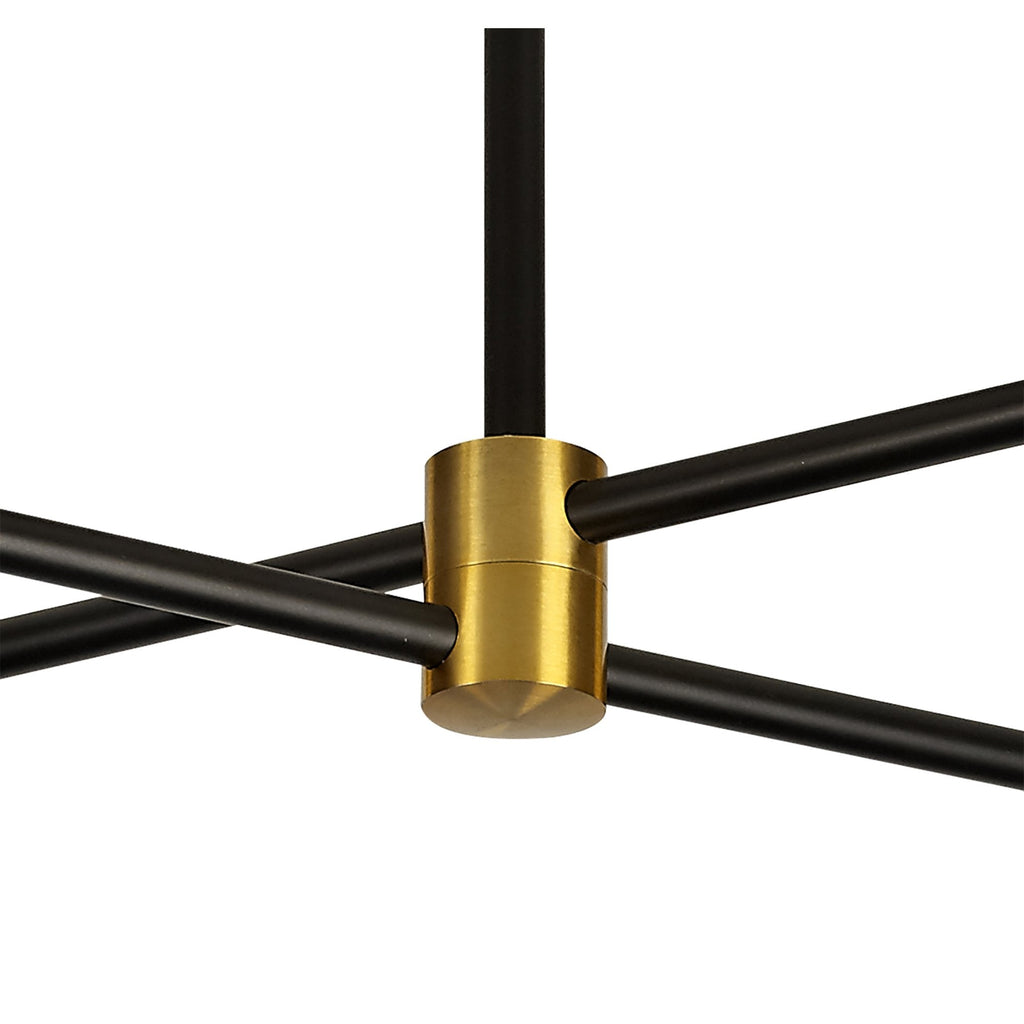 M7162 Cuba Ceiling 4 Light 32W LED Gold/Black