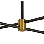 M7162 Cuba Ceiling 4 Light 32W LED Gold/Black