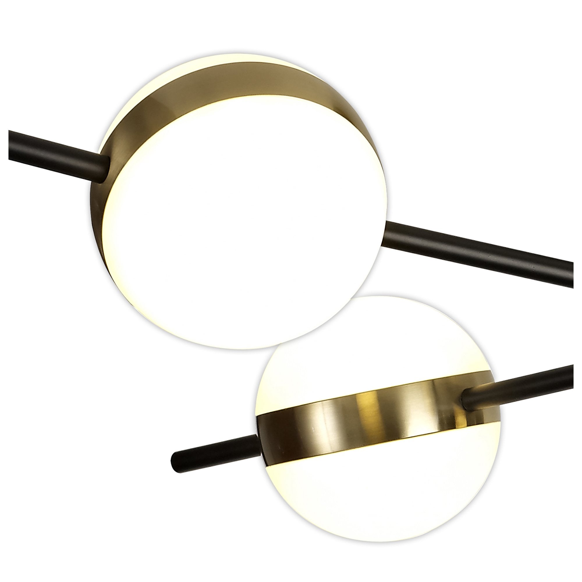 M7162 Cuba Ceiling 4 Light 32W LED Gold/Black