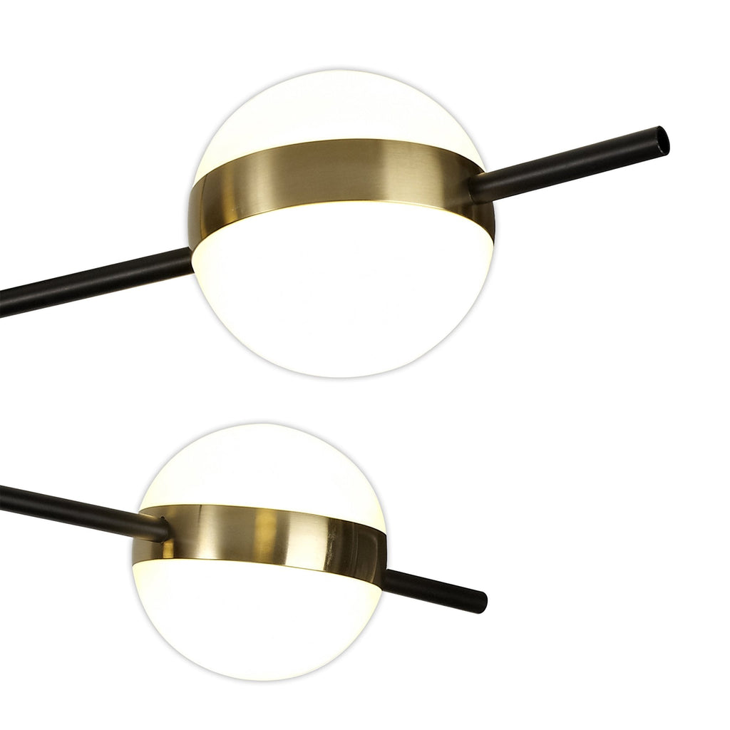 M7162 Cuba Ceiling 4 Light 32W LED Gold/Black