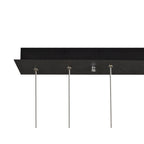 M7160 Cuba Criss Cross Linear Pendant 4 Light 32W LED Gold Black