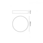 M6150 Cumbuco Ceiling 60cm Round 50W LED White