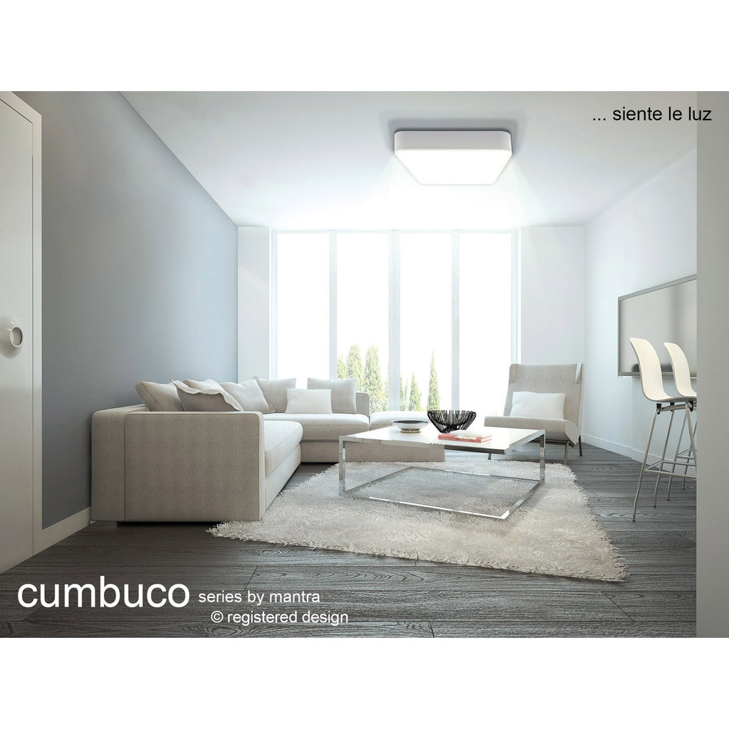 M5500 Cumbuco Flush 60cm Round 50W LED White/Acrylic