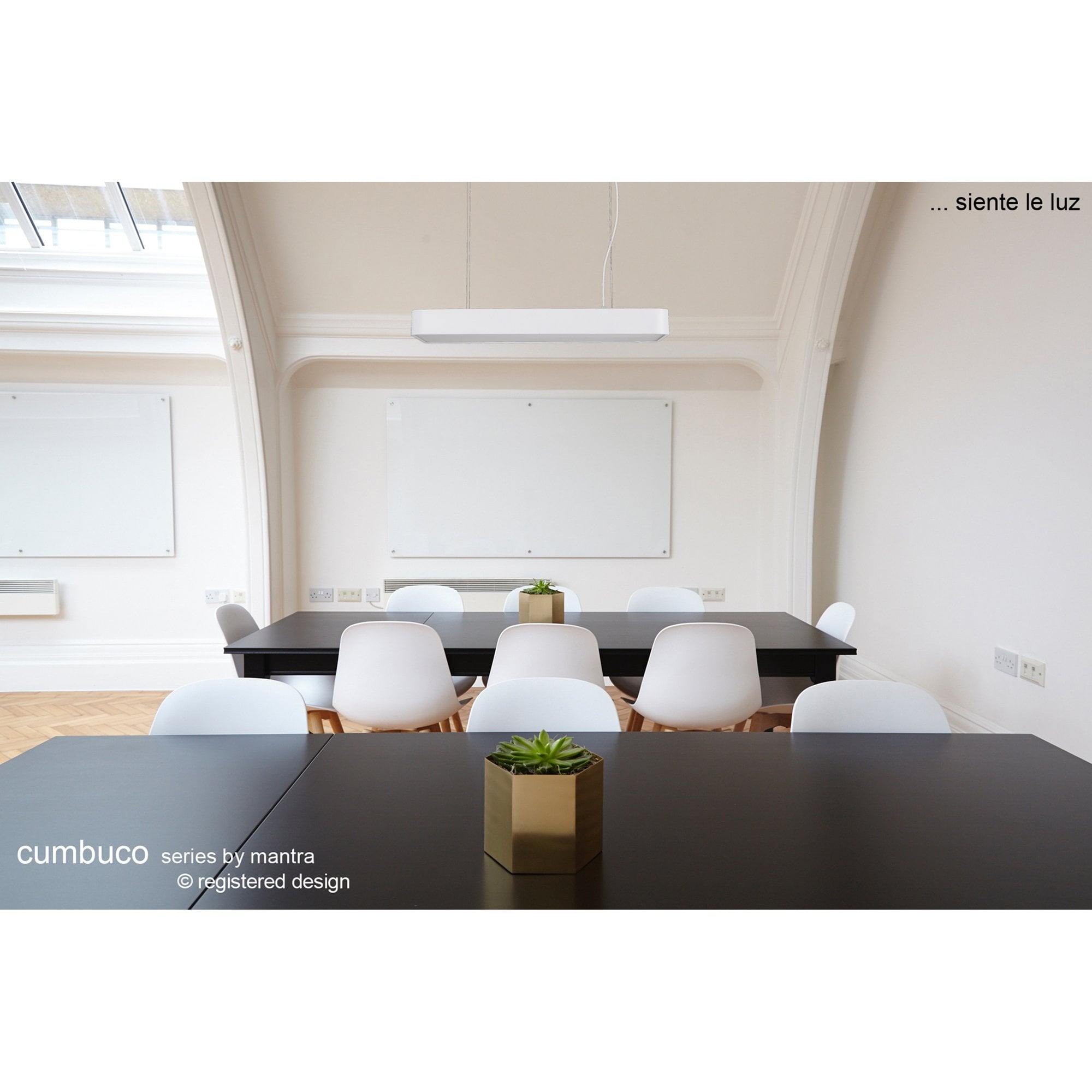 M5503 Cumbuco Flush Rectangle 85W LED White/ Acrylic