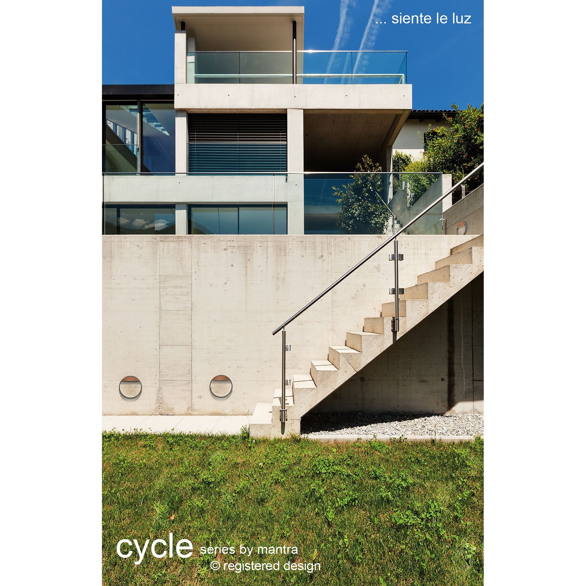 Cycle Outdoor Wall  Light 12W LED Dark Grey