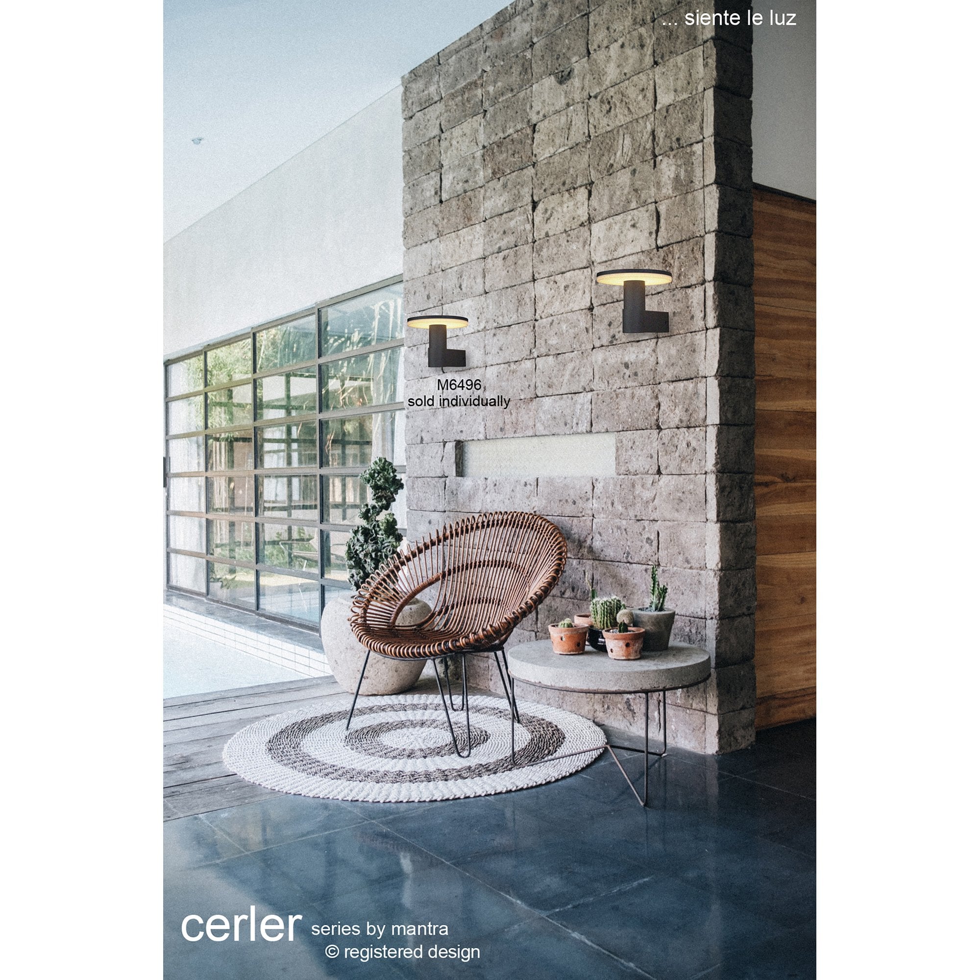 M6496 Cerler Outdoor Wall Lamp 10W LED Anthracite