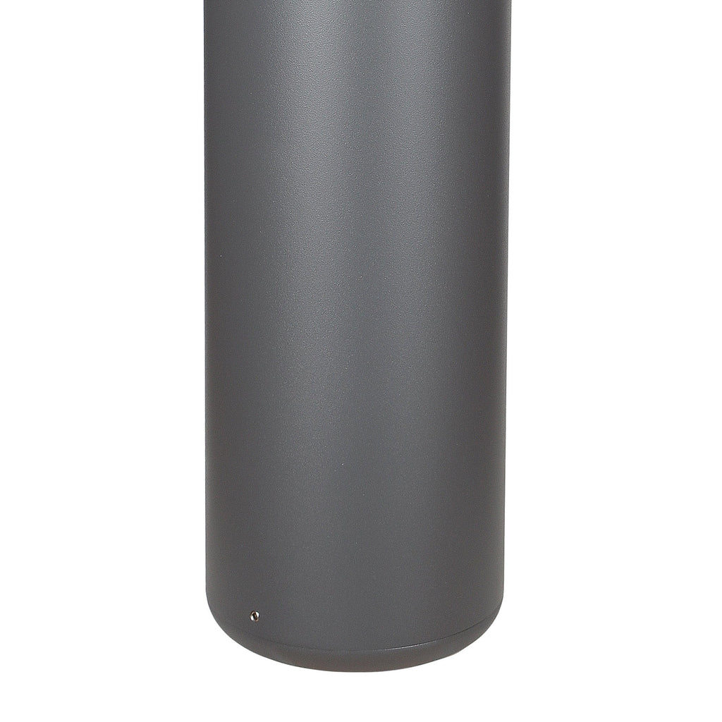 M8108 Chicago Outdoor 65cm Round Post Lamp 1 Light Anthracite