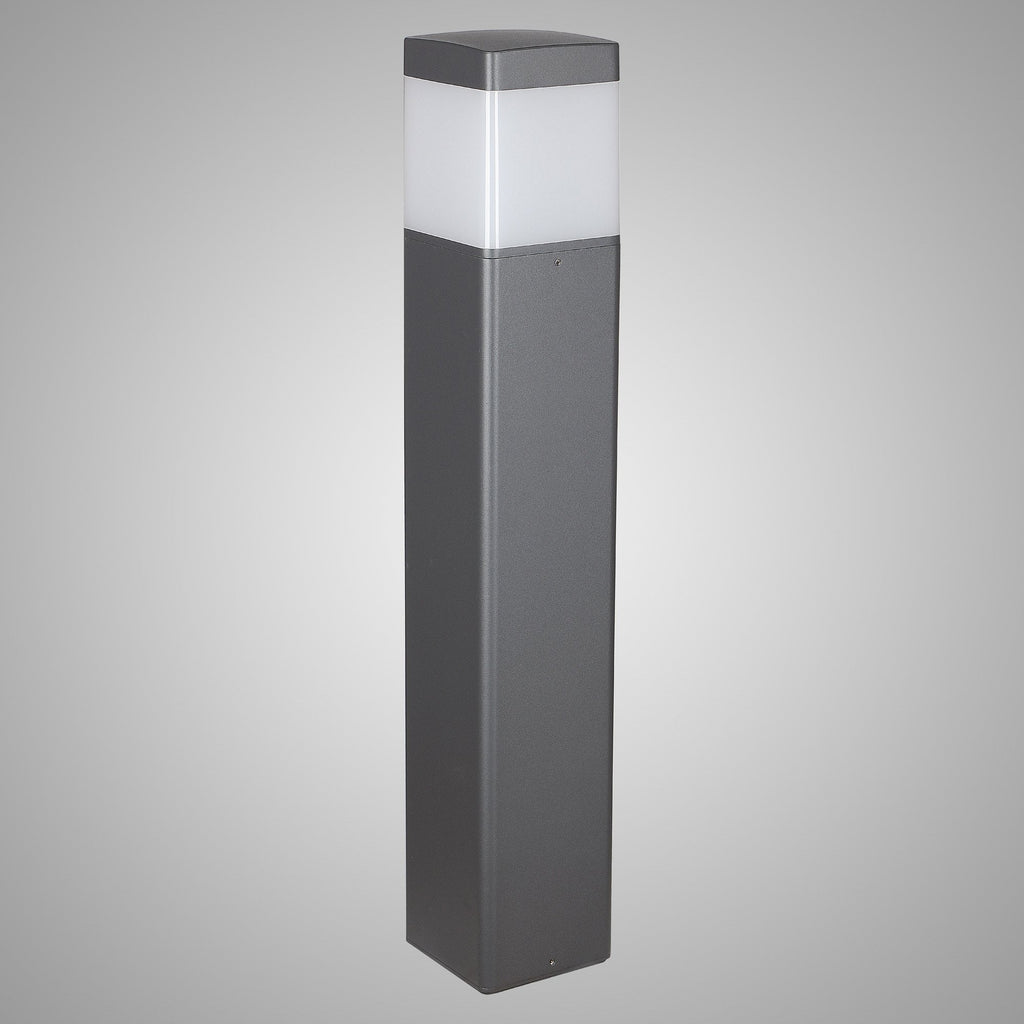 M8109 Chicago Outdoor 65cm Square Post Lamp 1 Light Anthracite