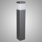 M8109 Chicago Outdoor 65cm Square Post Lamp 1 Light Anthracite