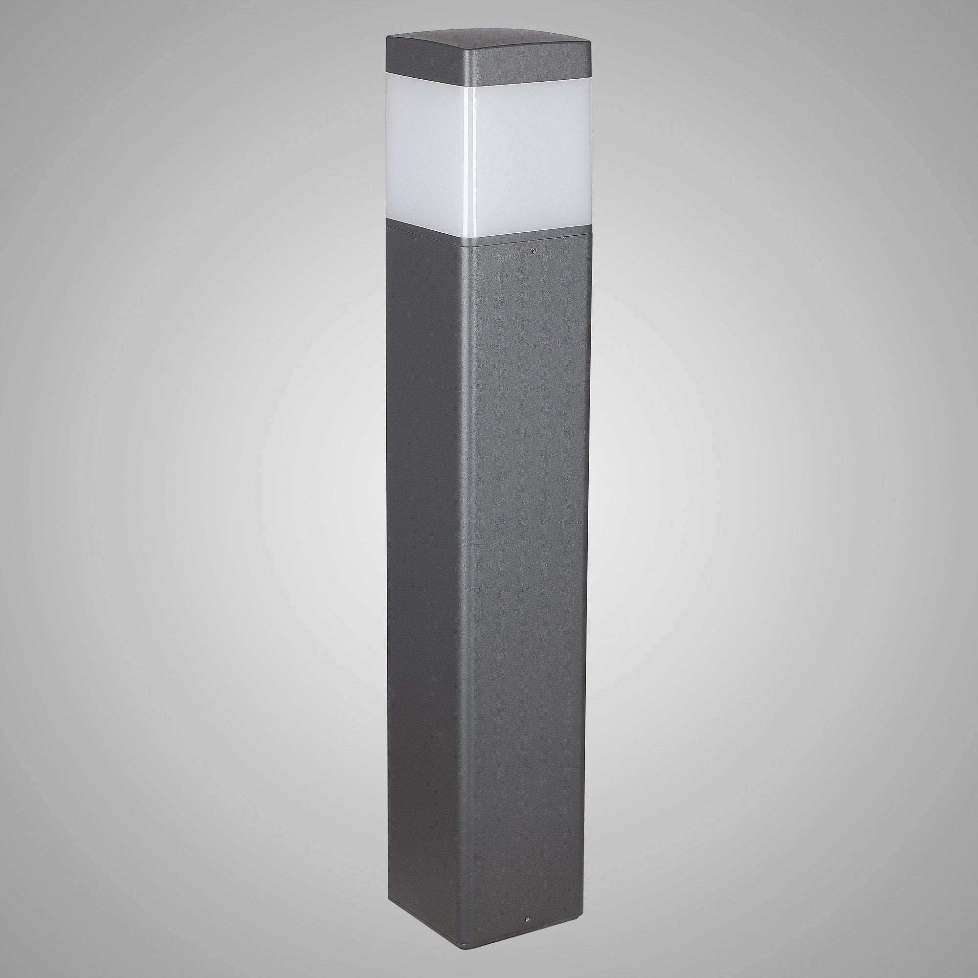 M8109 Chicago Outdoor 65cm Square Post Lamp 1 Light Anthracite