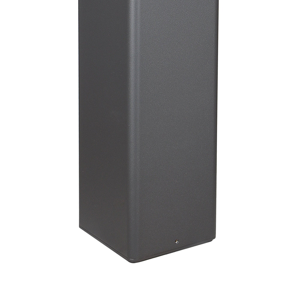 M8109 Chicago Outdoor 65cm Square Post Lamp 1 Light Anthracite