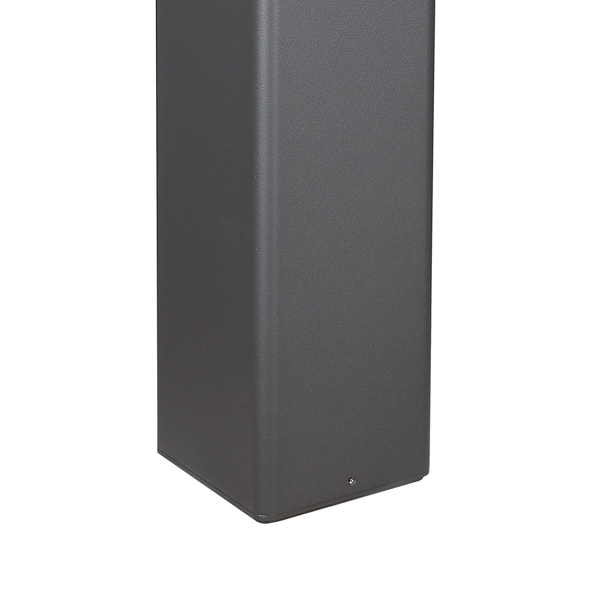 M8109 Chicago Outdoor 65cm Square Post Lamp 1 Light Anthracite