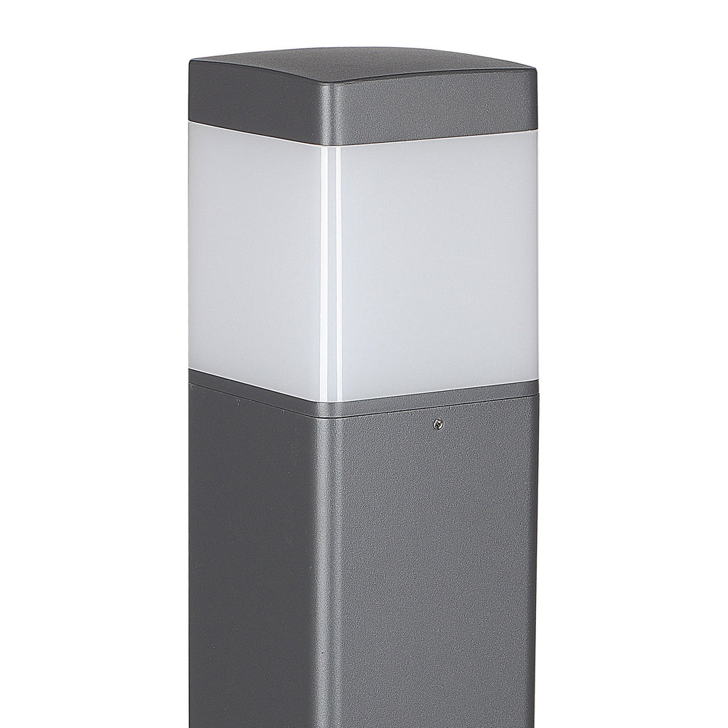 M8109 Chicago Outdoor 65cm Square Post Lamp 1 Light Anthracite