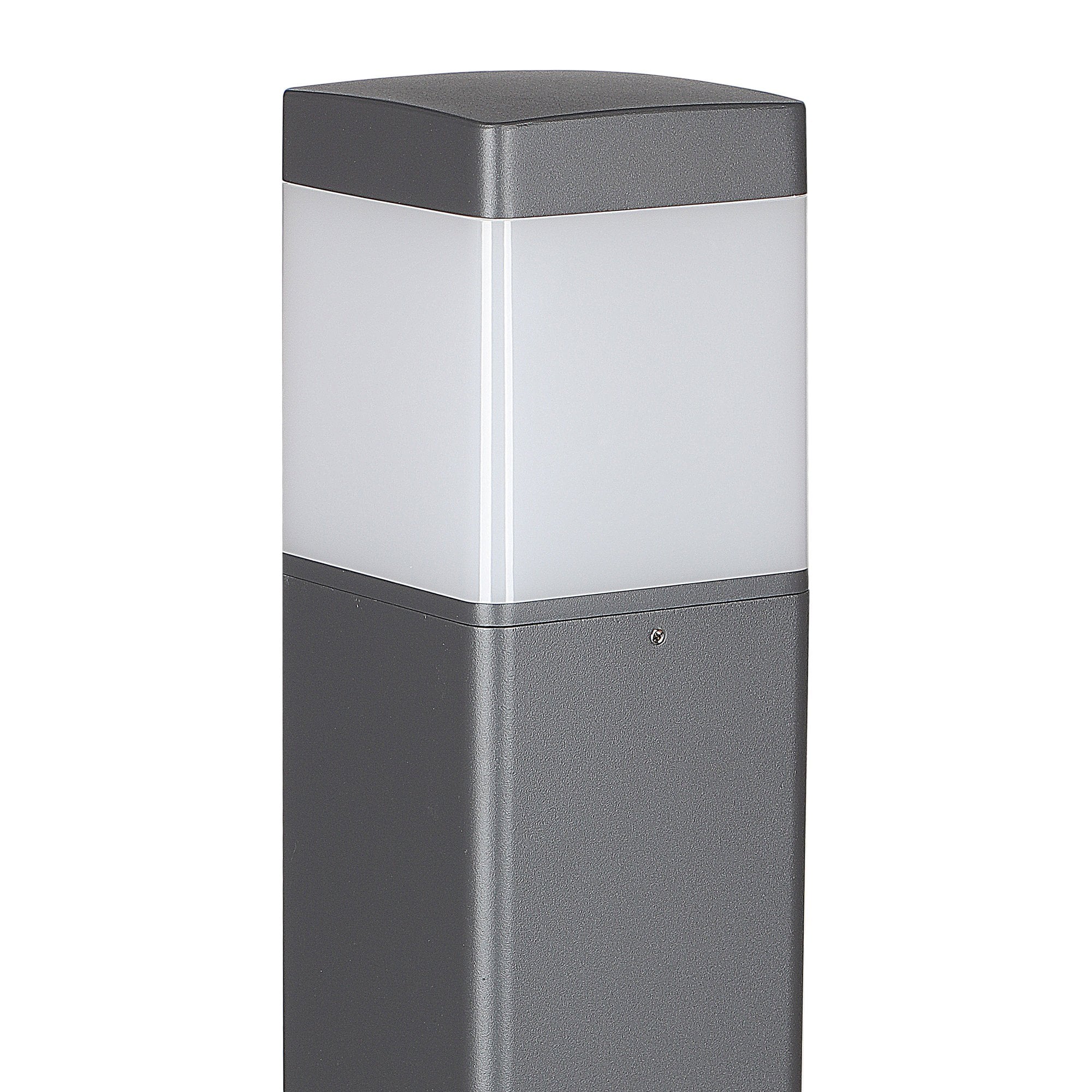 M8109 Chicago Outdoor 65cm Square Post Lamp 1 Light Anthracite