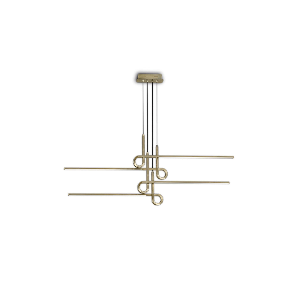 M6123 Cinto Linear Pendant 42W LED Antique Brass