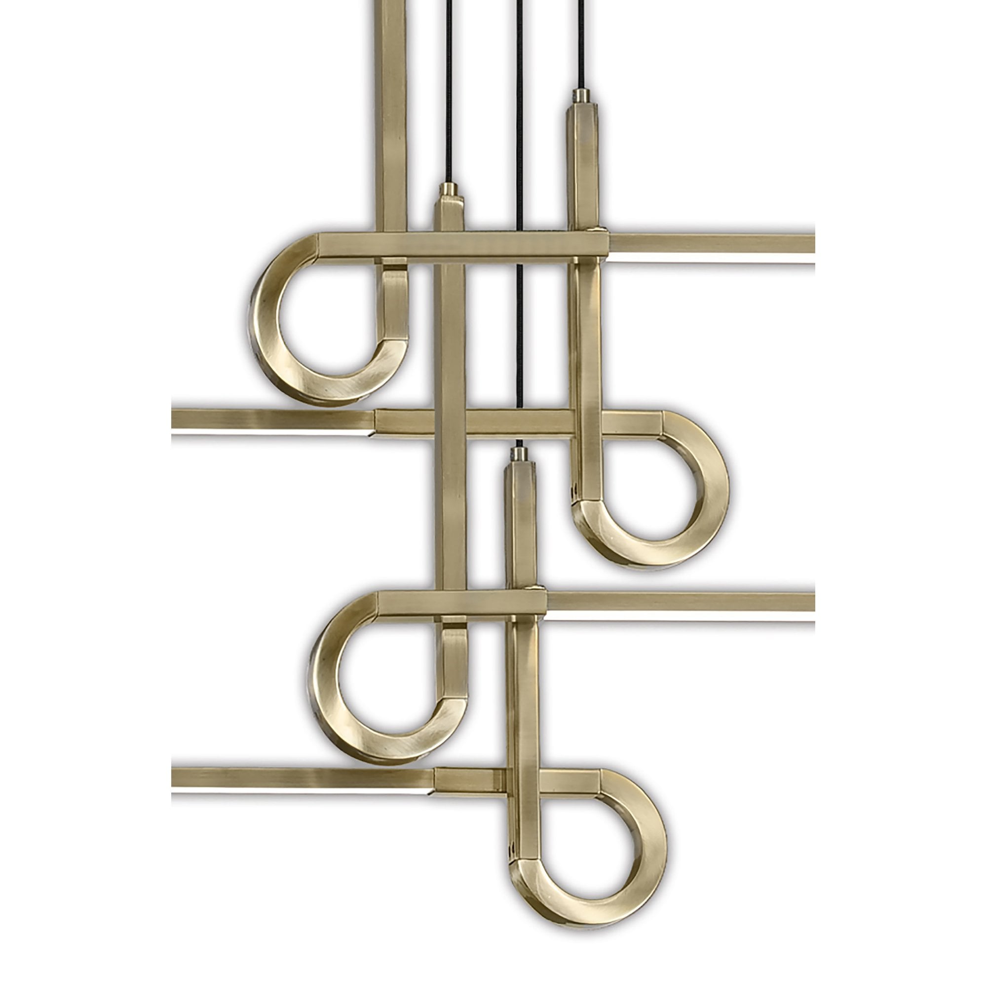 M6123 Cinto Linear Pendant 42W LED Antique Brass