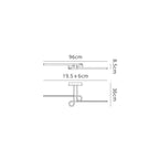 M6124 Cinto Linear Ceiling 20W LED Polished Chrome