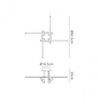 M6125 Cinto Ceiling 28W LED Polished Chrome