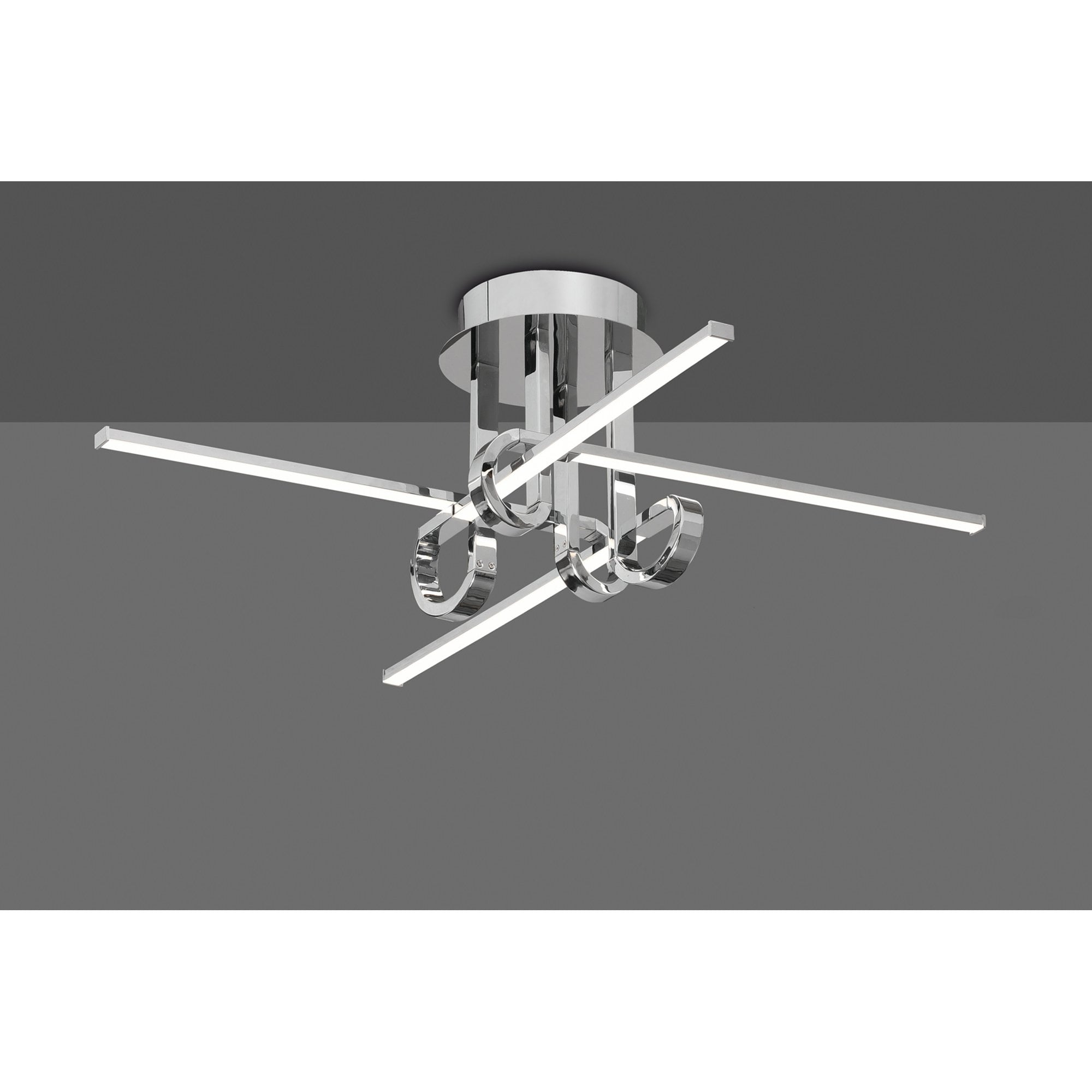 M6125 Cinto Ceiling 28W LED Polished Chrome