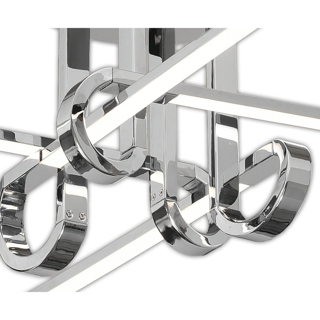 M6125 Cinto Ceiling 28W LED Polished Chrome