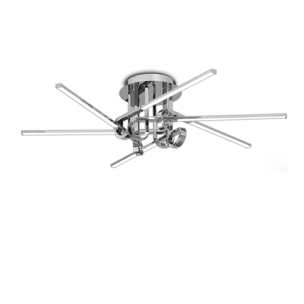 M6126 Cinto Ceiling 42W LED Polished Chrome