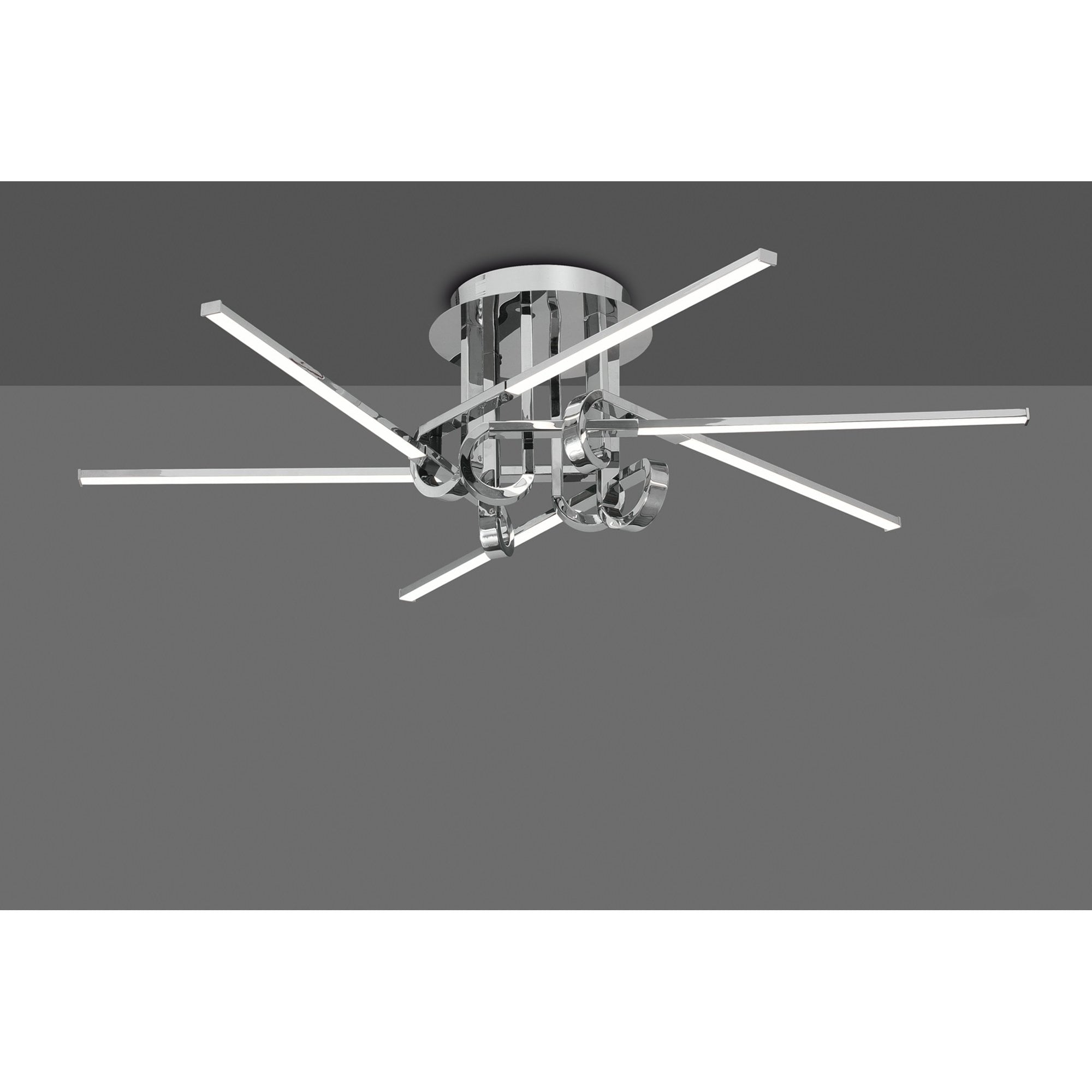 M6126 Cinto Ceiling 42W LED Polished Chrome