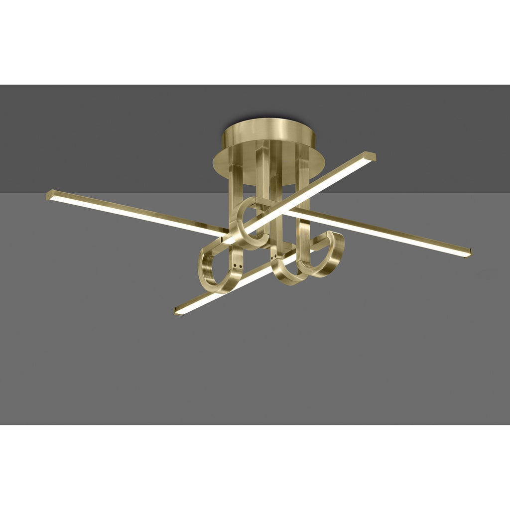 M6128 Cinto Ceiling 28W LED Antique Brass