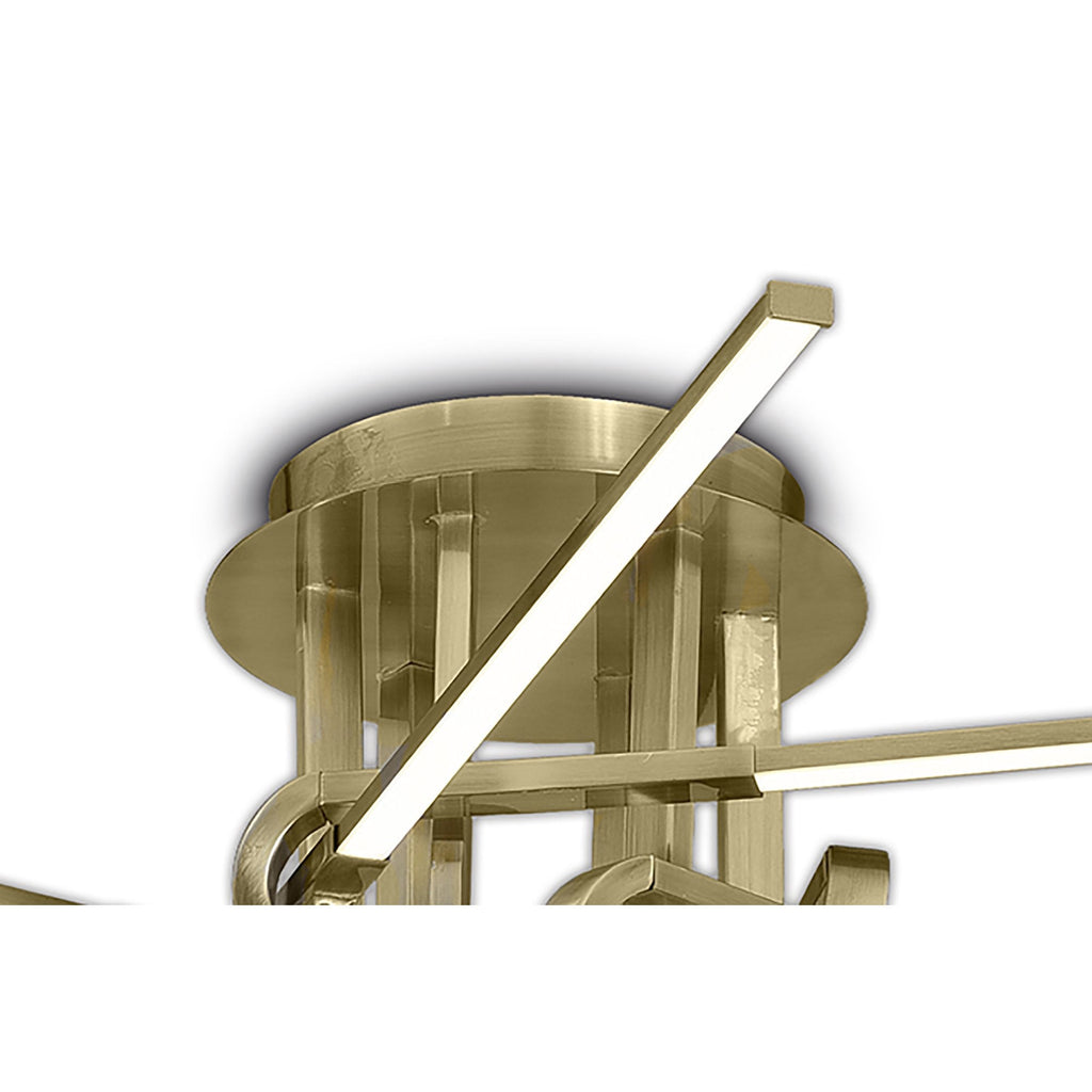M6129 Cinto Ceiling 42W LED Antique Brass