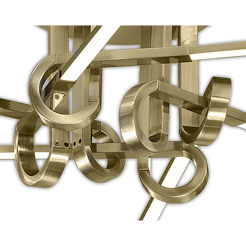 M6129 Cinto Ceiling 42W LED Antique Brass