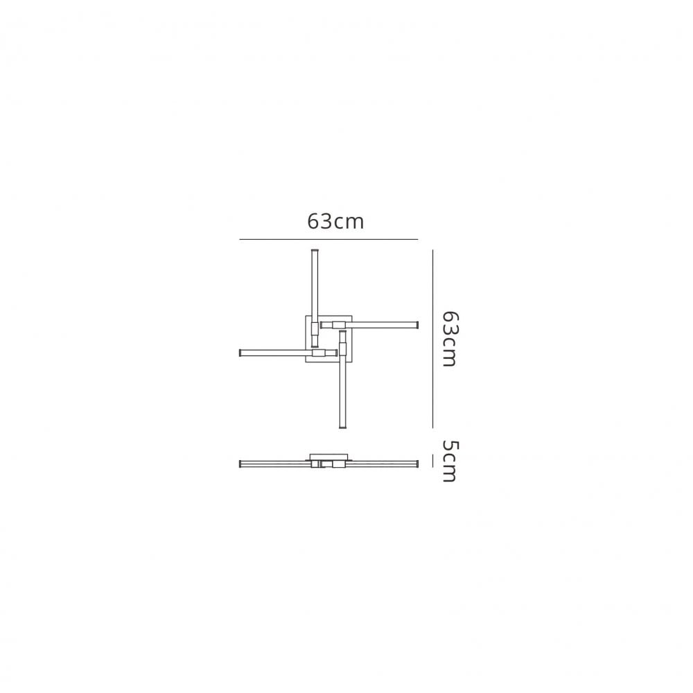 M6130 Cinto Ceiling 24W LED Antique Brass