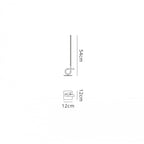 M6136 Cinto Table Lamp 6W LED Polished Chrome