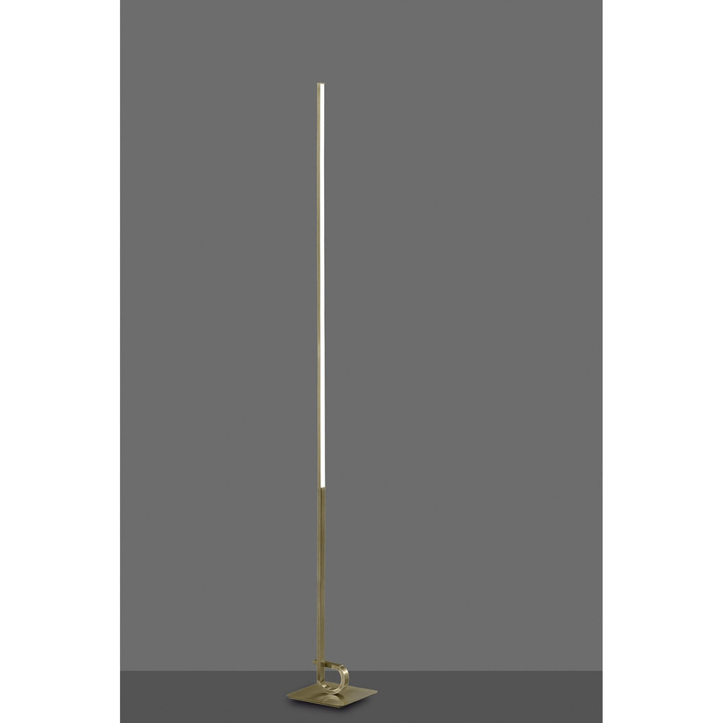 M6143 Cinto Floor Lamp 175cm 20W LED Antique Brass