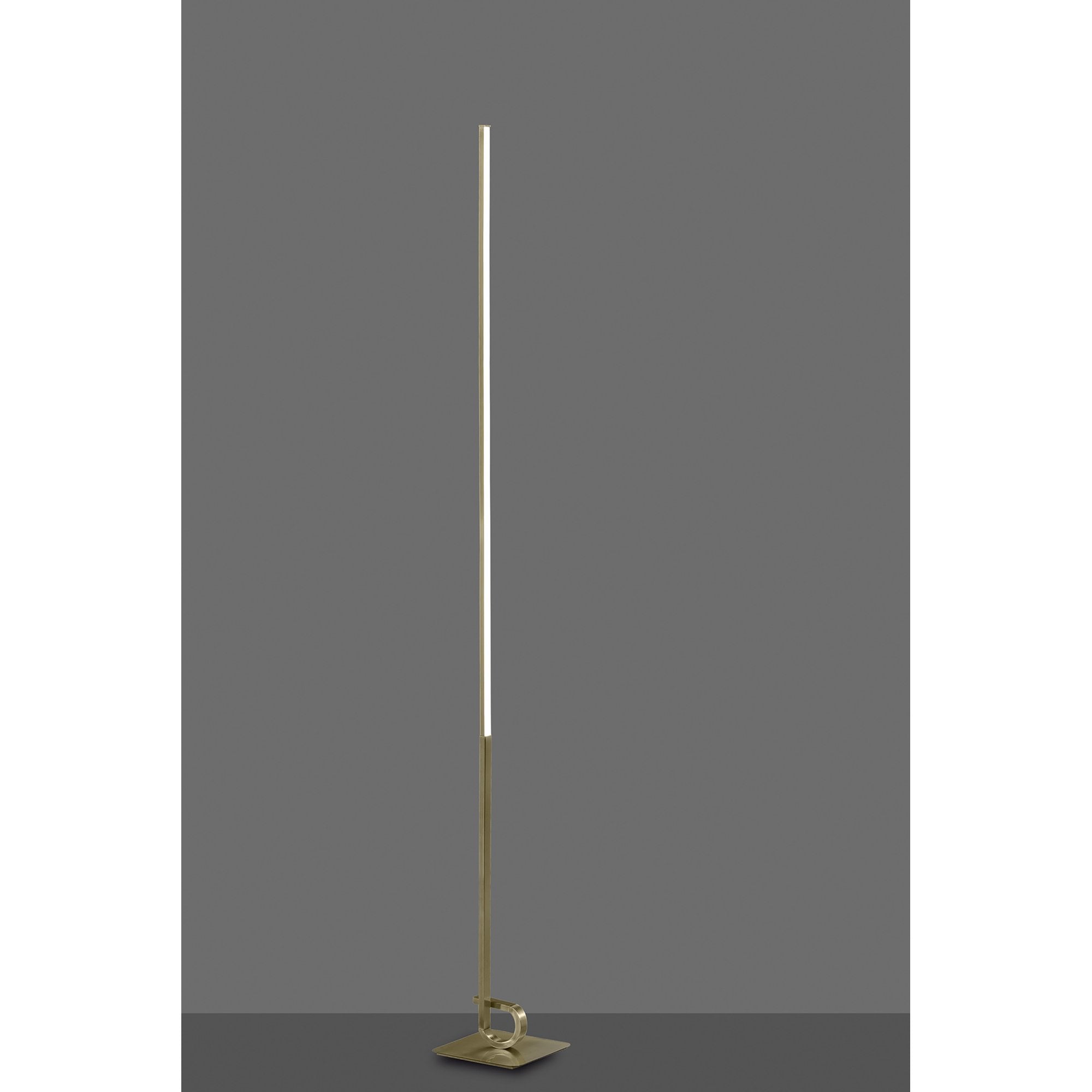 M6143 Cinto Floor Lamp 175cm 20W LED Antique Brass
