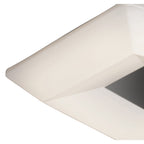 M3795 City Flush Ceiling 28W LED Large Polished Chrome / White Acrylic