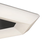 M3795 City Flush Ceiling 28W LED Large Polished Chrome / White Acrylic