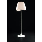 M1502 Cool Floor Lamp 2 Light E27 Foot Switch Indoor Matt White/Opal White