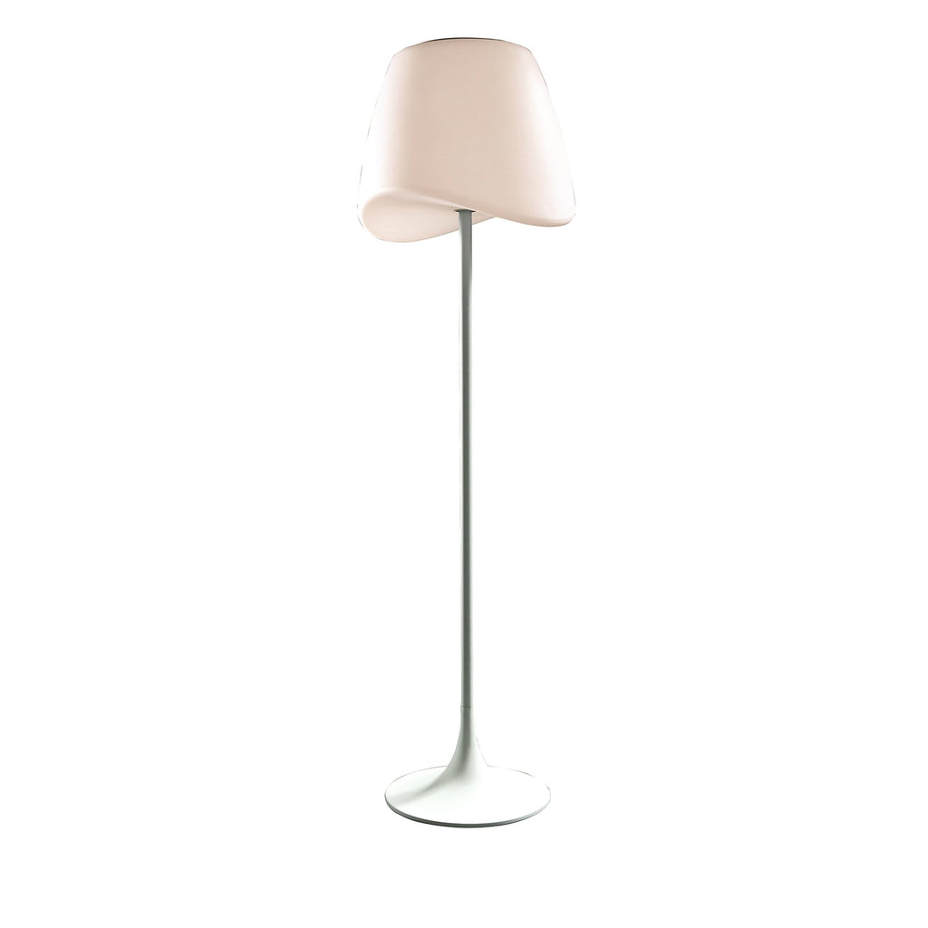 M1503 Cool Floor Lamp 2 Light CFL Outdoor Matt White/Opal White