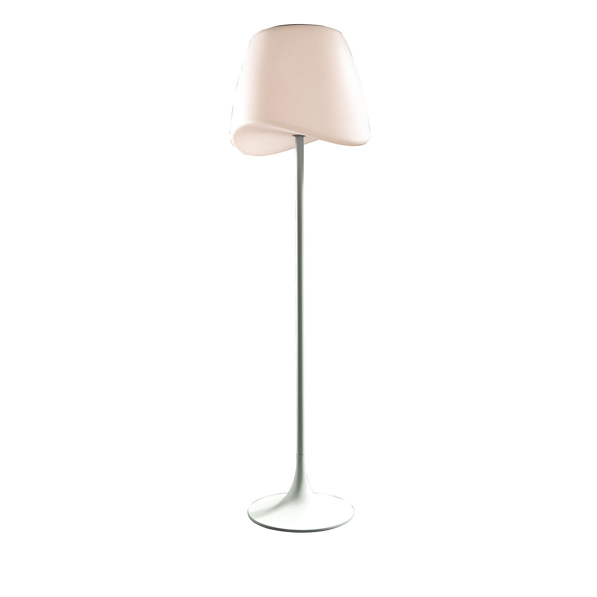 M1503 Cool Floor Lamp 2 Light CFL Outdoor Matt White/Opal White