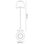 M1503 Cool Floor Lamp 2 Light CFL Outdoor Matt White/Opal White