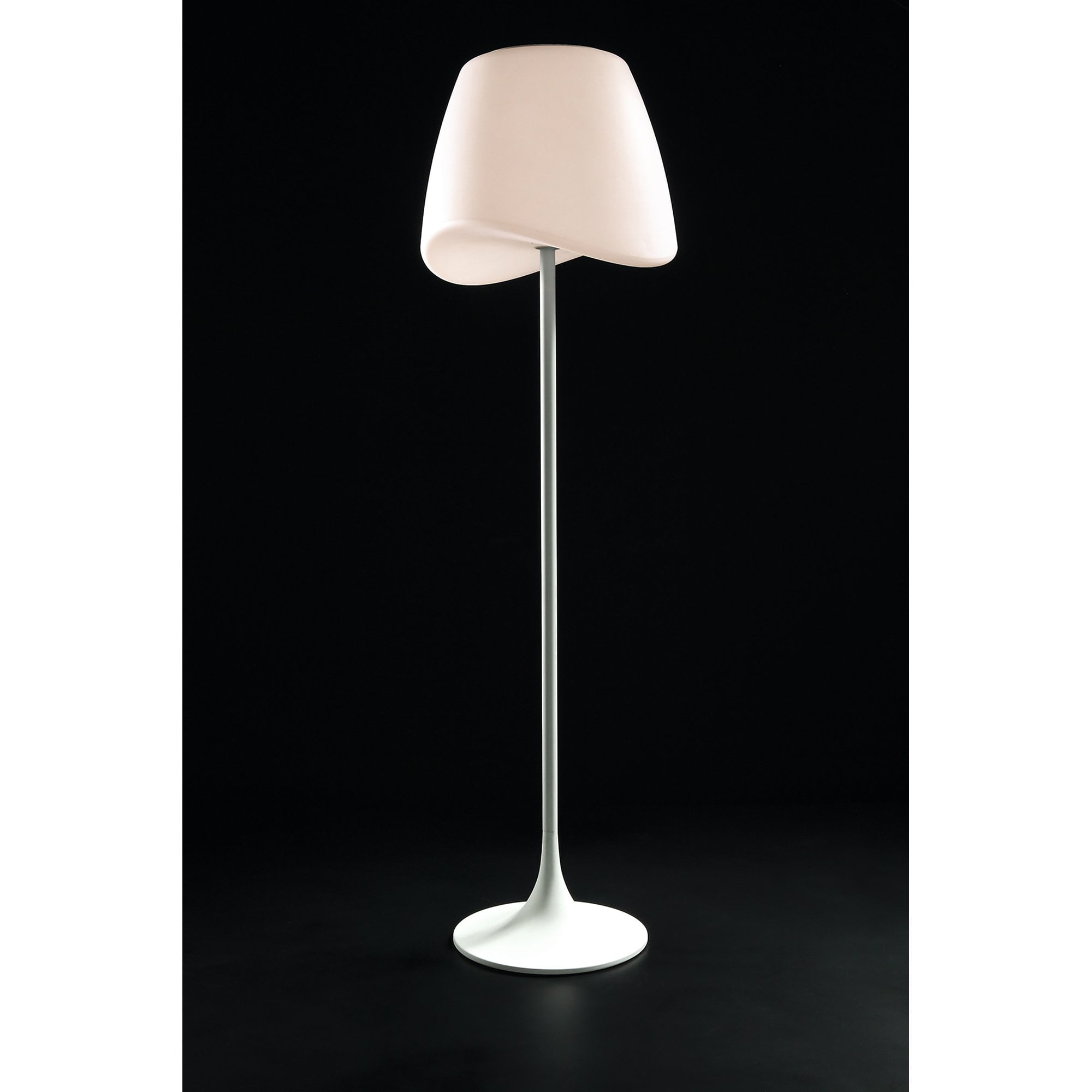 M1503 Cool Floor Lamp 2 Light CFL Outdoor Matt White/Opal White