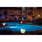 M1504 Cool Pendant 2 Light E27 Oval Outdoor Matt White/Opal White