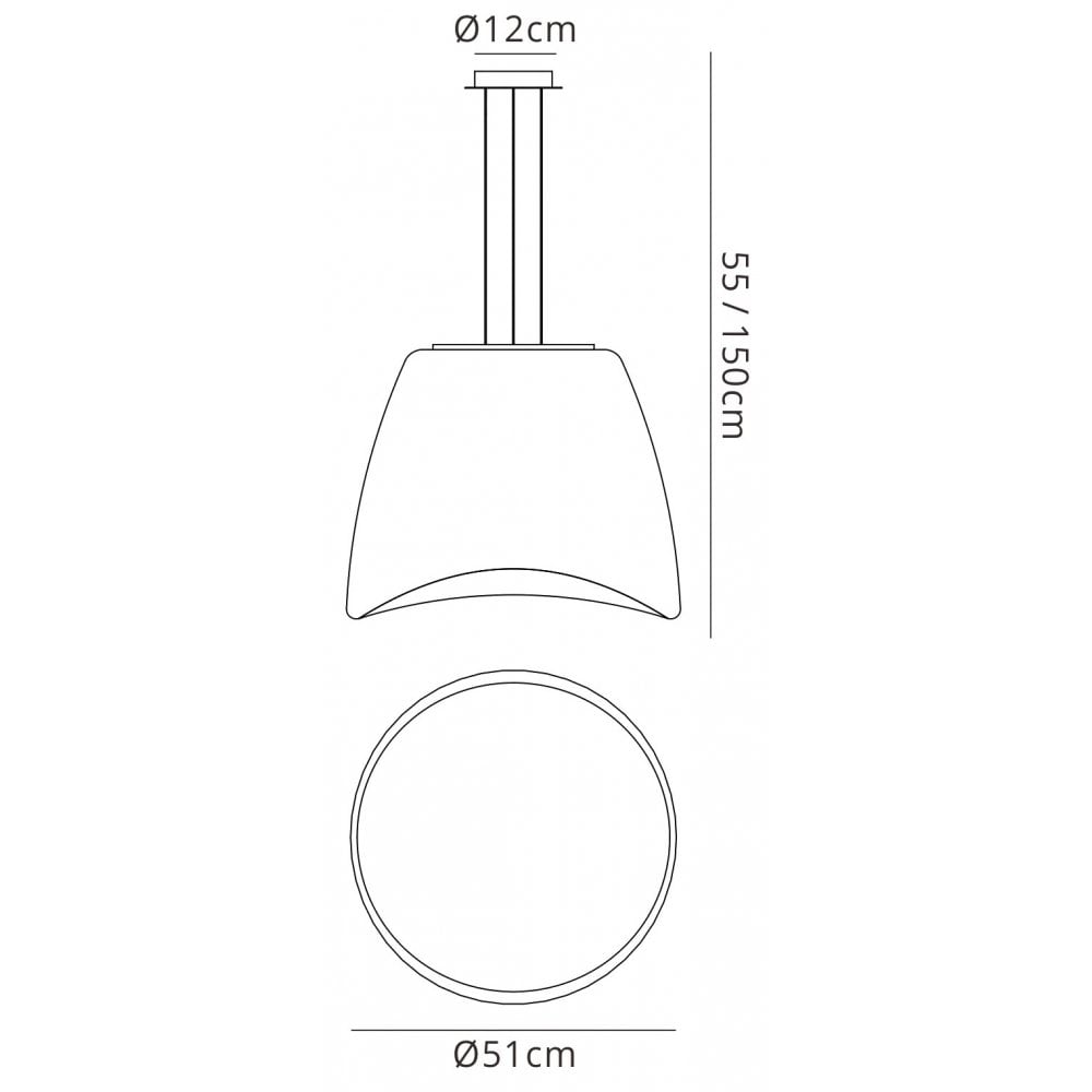 M1505 Cool Pendant 3 Light E27 Round Outdoor Matt White / Opal White