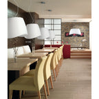 M1505 Cool Pendant 3 Light E27 Round Outdoor Matt White / Opal White